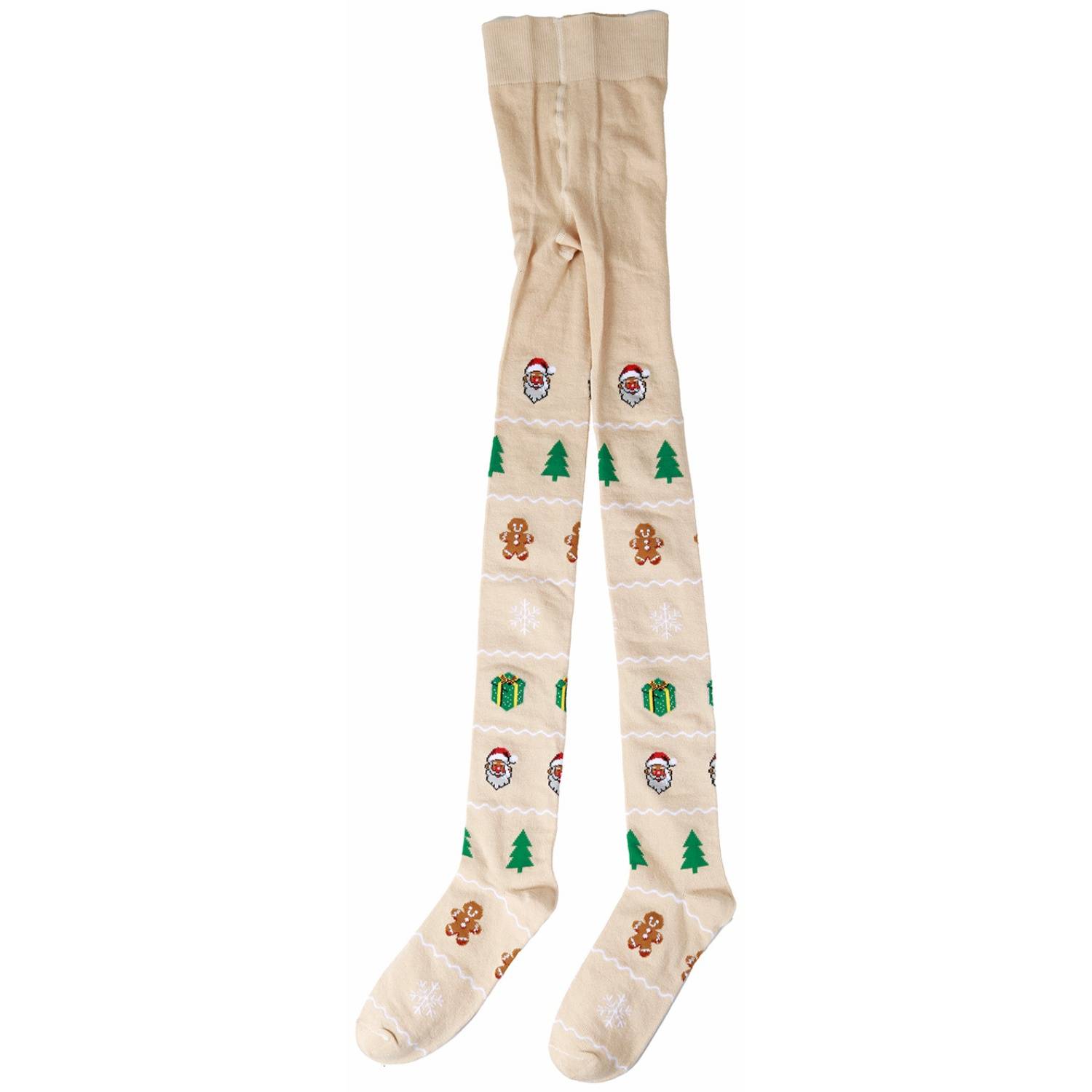 Strømpebukser, julesymboler, 2-4 år (På lager i butik)