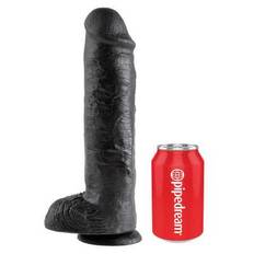 28 x 6,5 cm Dildo King Cock 11 Inch with balls black