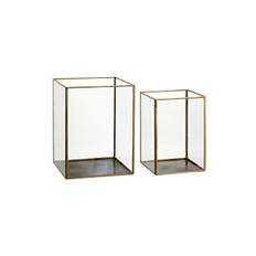 Lausanne Lantern Antique Brass Set Of 2