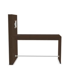 Konferencebord Media Wall, Farve White / Dark Walnut