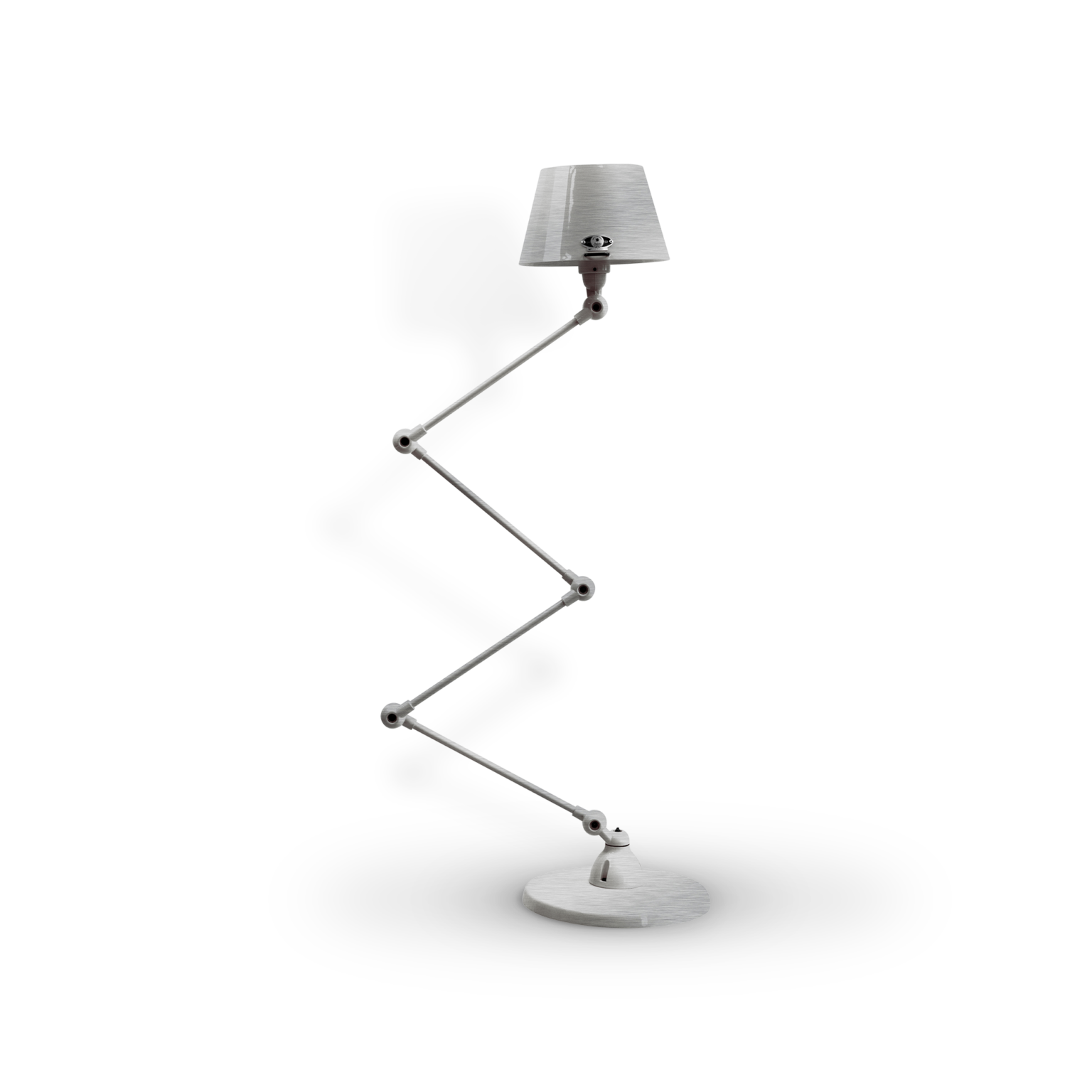 Aicler AID433 gulvlampe fra Jieldé - Brushed steel / Blank
