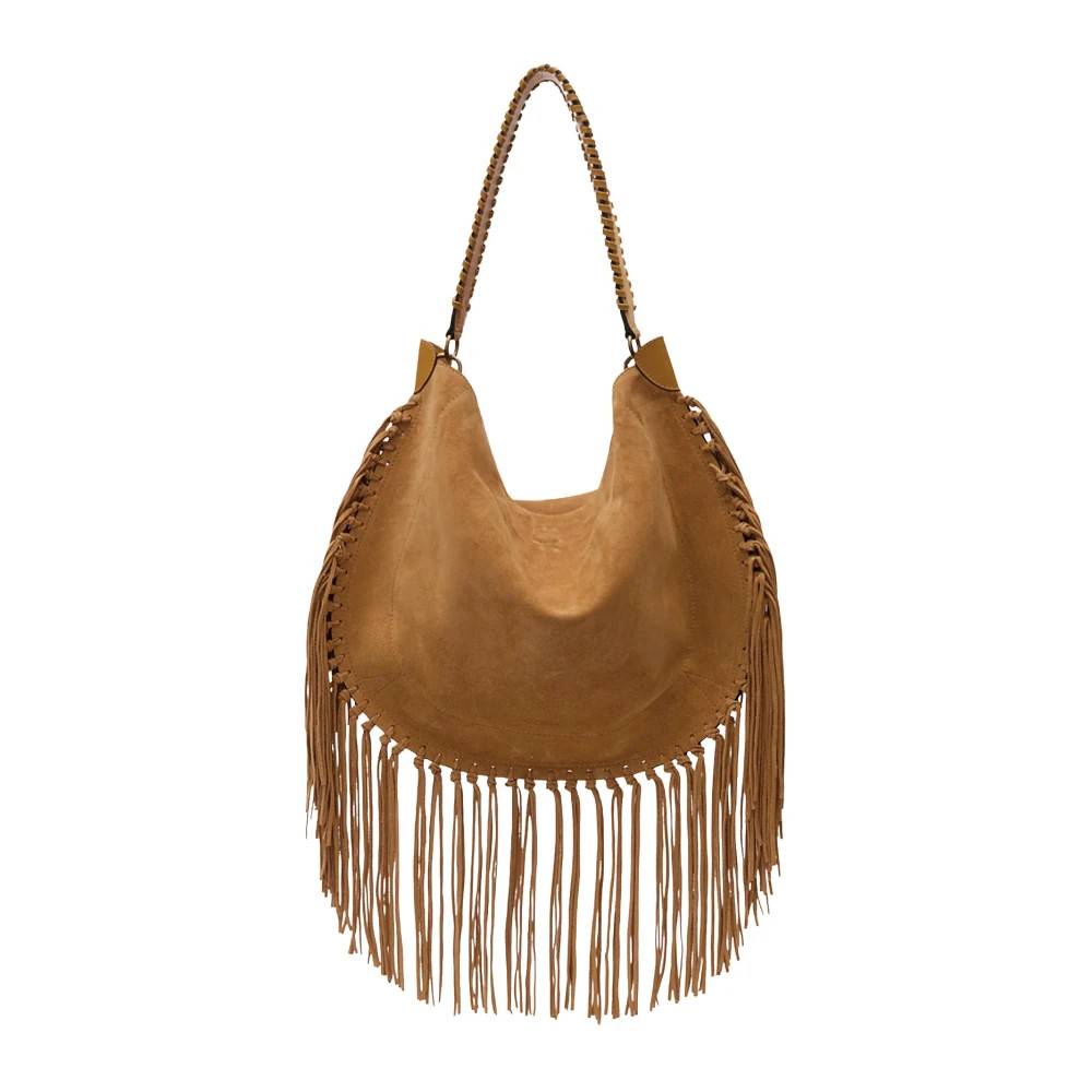 Isabel Marant Oskan Hobo Soft - Tasker - Dame - Brun - ONE SIZE - Uld