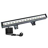 CREATESTAR 48W utomhus LED-spotlight, 3 000K varm vit LED-spotlight, 4 800 LM säkerhetsbelysning IP66 vattentät LED-projektor för terrass trädgård landskap hotell