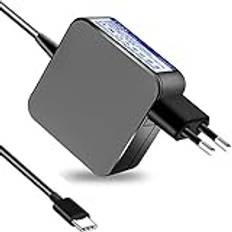 FSKE 65W USB C-laddare bärbar dator strömförsörjning för Lenovo, HP, Dell, ASUS, Acer, Samsung, Typ C Google Chromebook, Huawei Matebook AC-adapter