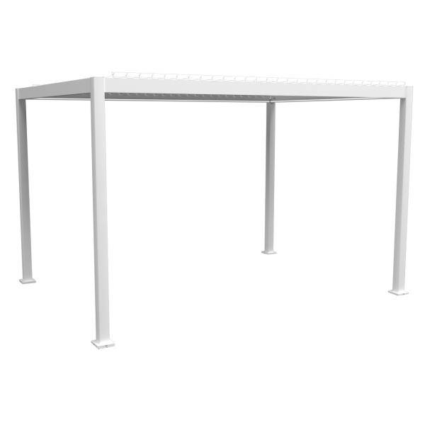 Essence Elektrisk pergola med lameltag hvid 400x300x250cm