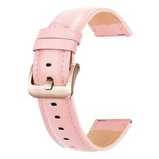 Urrem til Garmin Vivomove 3S - Læder - 18 mm - Pink