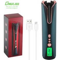 Private Label Mini Usb Rechargeable Auto Cordless Rotating Magic Hair Curling Iron Electric Wireless Automatic Hair Curler