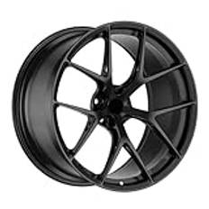 OLMLABC Custom Satin Black 5x114.3 5x120 Replica BBS FI-R Legeringssmidda fälgar Sportbilshjul Kompatibel for Mercedes Kompatibel for AMG Kompatibel for Au-di RS Kompatibel for BMW(FOUR_18IN.)