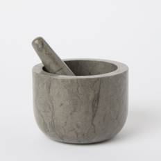 Marble Mortar & Pestle - Grey Marble (Medium)