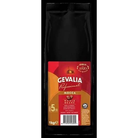Kaffe GEVALIA Mocca Hela bönor 1kg 8/krt