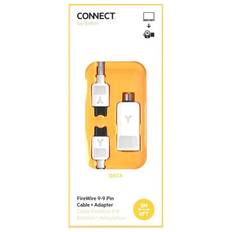 Belkin FireWire Kabel 800 9/9-Pin, 2m med 9/4-Pin Adapter