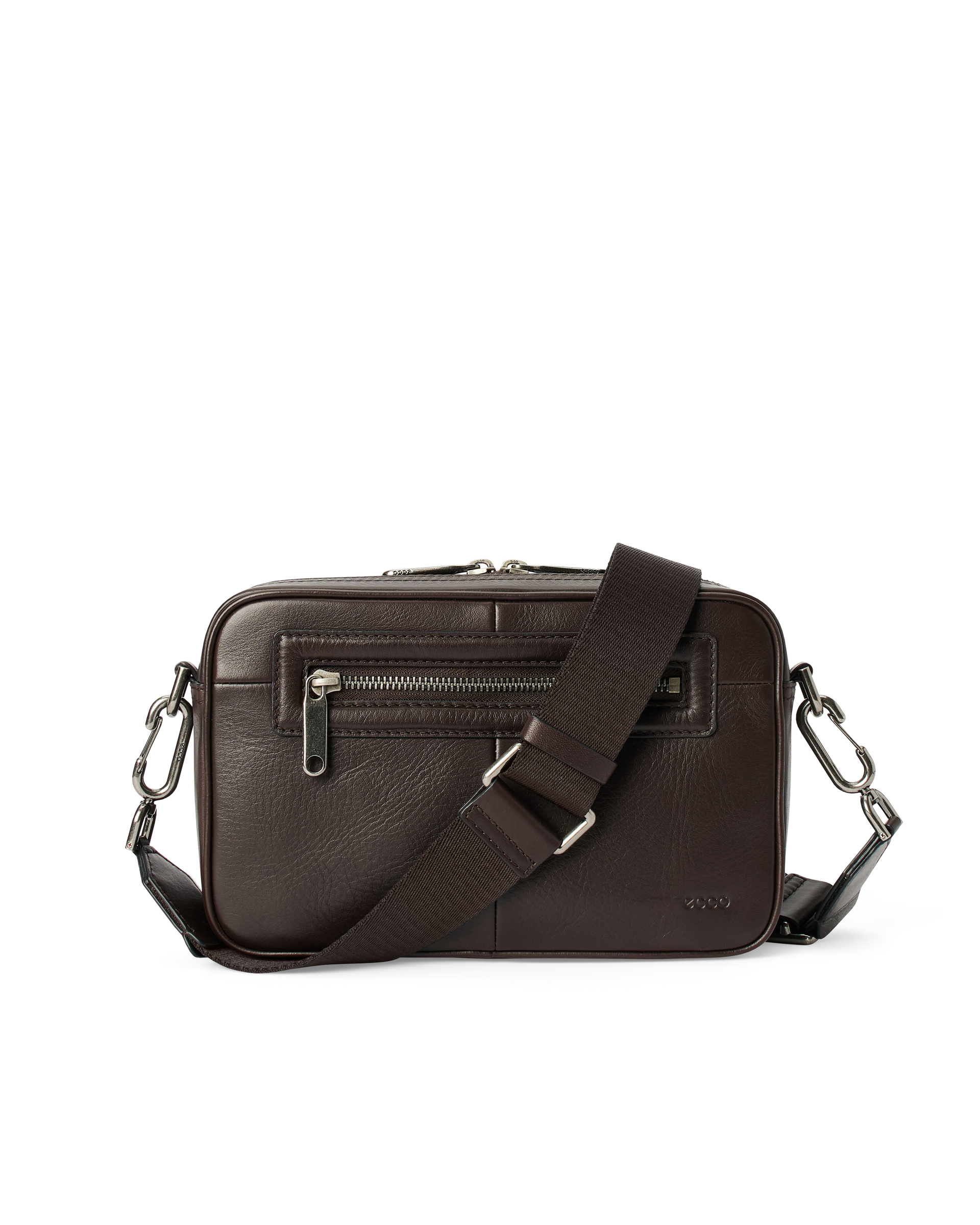 ECCO Axis EW Crossbody - Skuldertaske i læder til herrer - Brun