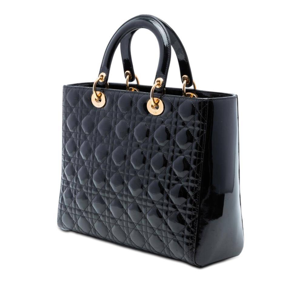 Dior Vintage Dior Lady Dior L 25cm x W 32cm x D 12cm - Håndtasker hos Magasin.