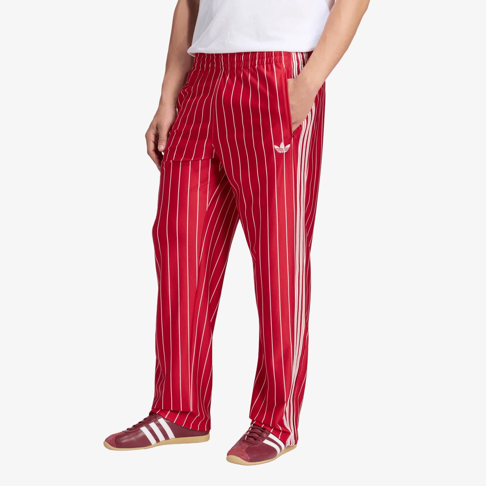 Bukser adidas Firebird Pinstripes Track Pants Team Victory Red L - Team Victory Red - L