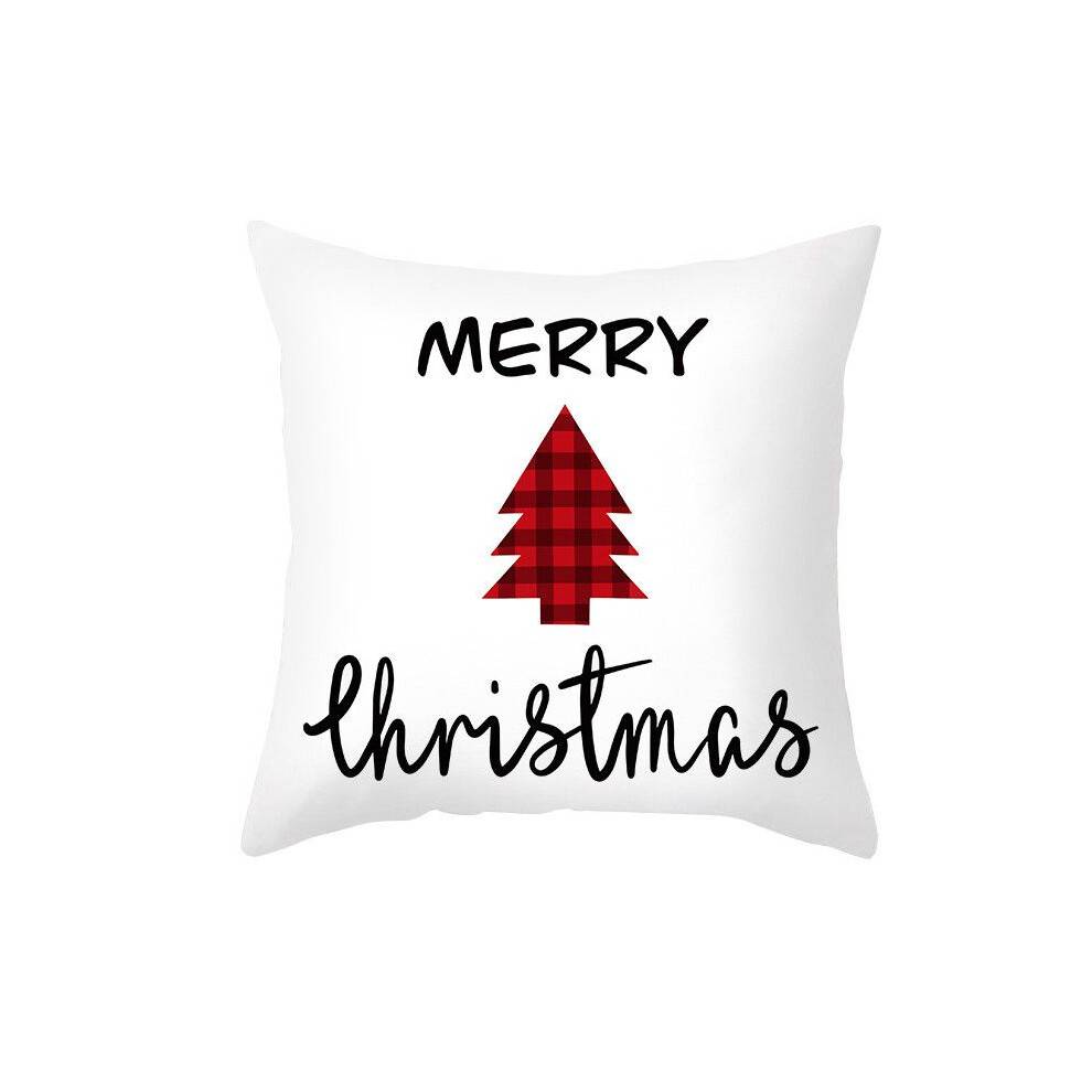 (Tree)Christmas Pillow Case Cushion Cover Cartoon Home Sofa Decor Reindeer Xmas Tree