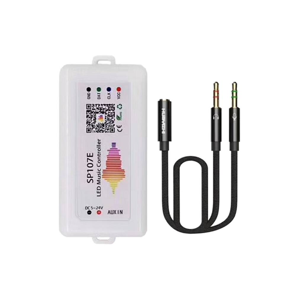 WIFI RGB SP107E Pixel IC SPI Music Controller for WS2812 SK6812 SK9822 RGBW APA102 LPD8806 Strip DC5-24V