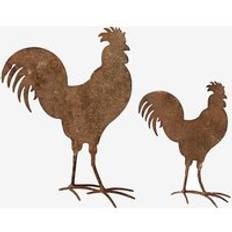Wikholm Form - S/2 Rooster - Brun - Påskpynt - Från Homeroom