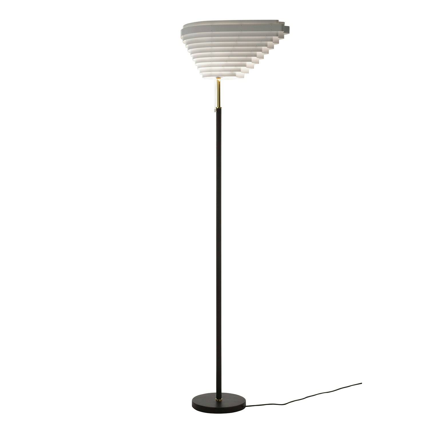 Artek - A805 Angel Wing Golvlampa - Polerad Mässing