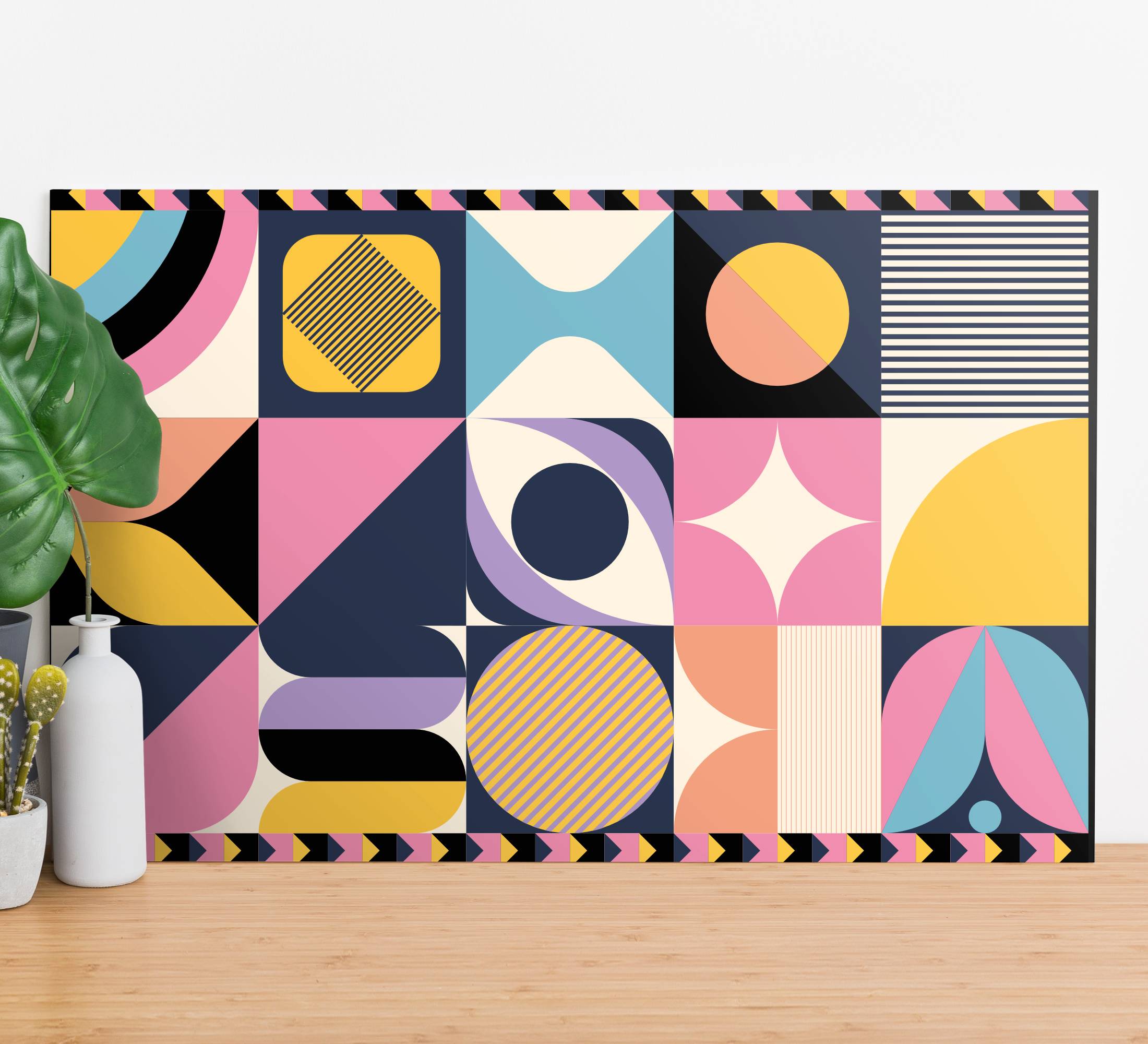 Mångsidiga målningar geometriskcanvas tavla konst