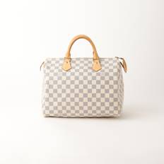 LOUIS VUITTON Damier Azur Speedy 30 Handbag - White