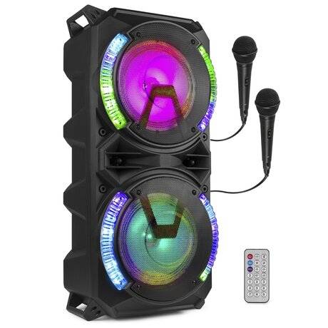 Fenton LIVE280 Karaoke, station 2 x 8", Karaokemaskin och partyhögtalare LIVE280