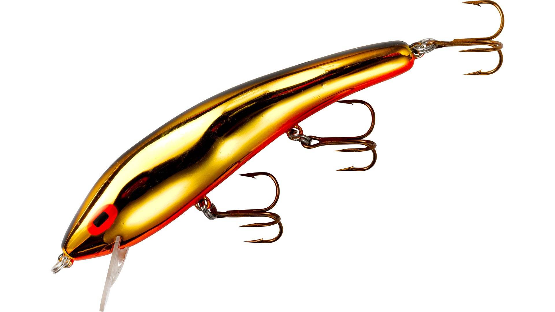 Ripplin Red Fin Wobler - Gold/Orange