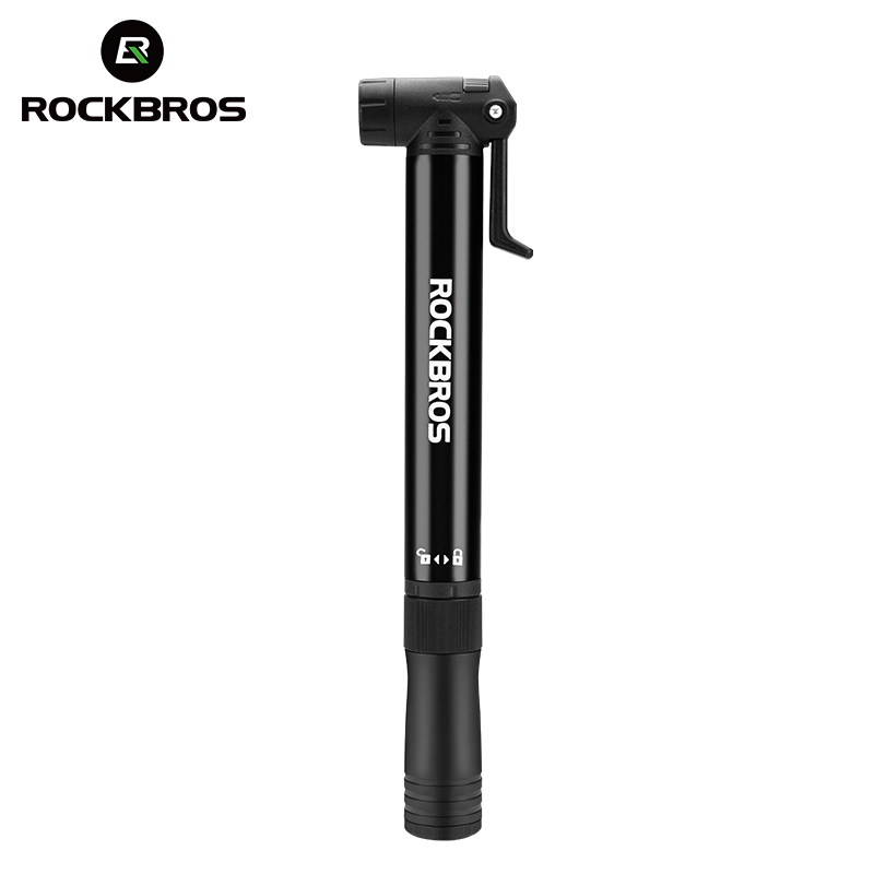 ROCKBROS bicycle Inflator with pressure gauge air pump bike accessories portable tire a multiple tool inflator