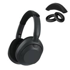 kwmobile 3x Sony ULT Compatible Cover Headband Ear Pads Dustproof Soft Silicone Black WEAR/WH-ULT900N - - svart