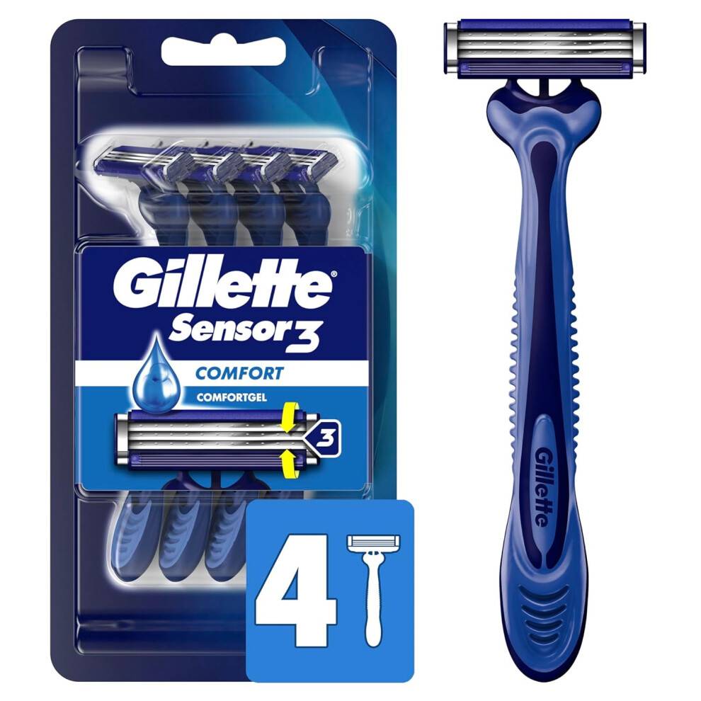 Sensor3Smooth Shave engangsbarberblade med 4 stk.