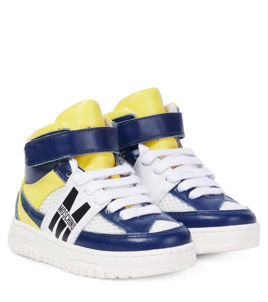 Moschino Kids Leather sneakers