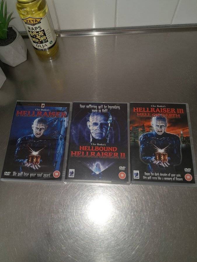 Hellraiser, Hellraiser II Hellbound, Hellraiser III Hell On Earth - Anchor Bay