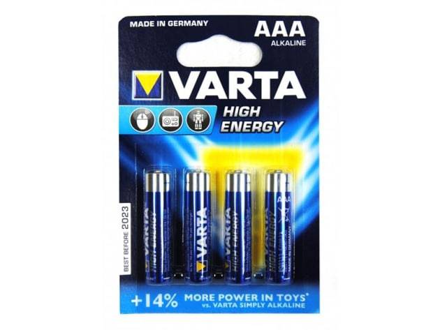 Varta Micro High Energy AAA Alkaline 4-Pack batteri