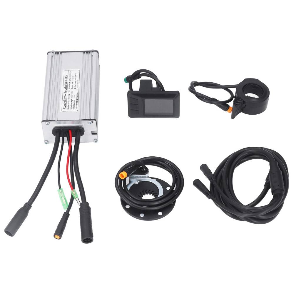 LCD7C Display Børsteløs Controller Kit Til E Scooter, Vandtæt Interface Strøm Batteri Spænding Baggrundsbelysning Brems Kørehastighed