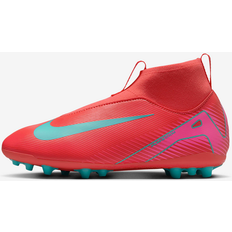 Nike Younger/older Kids' Artificial-grass High-top Football Boot Jr. Mercurial Superfly 10 Academy Fotbollsskor Ember Glow/Aurora Green - US 2.5Y
