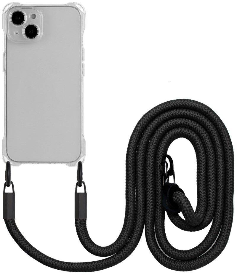 Trolsk Mobilskal med Rem (iPhone 15) - Transparent/