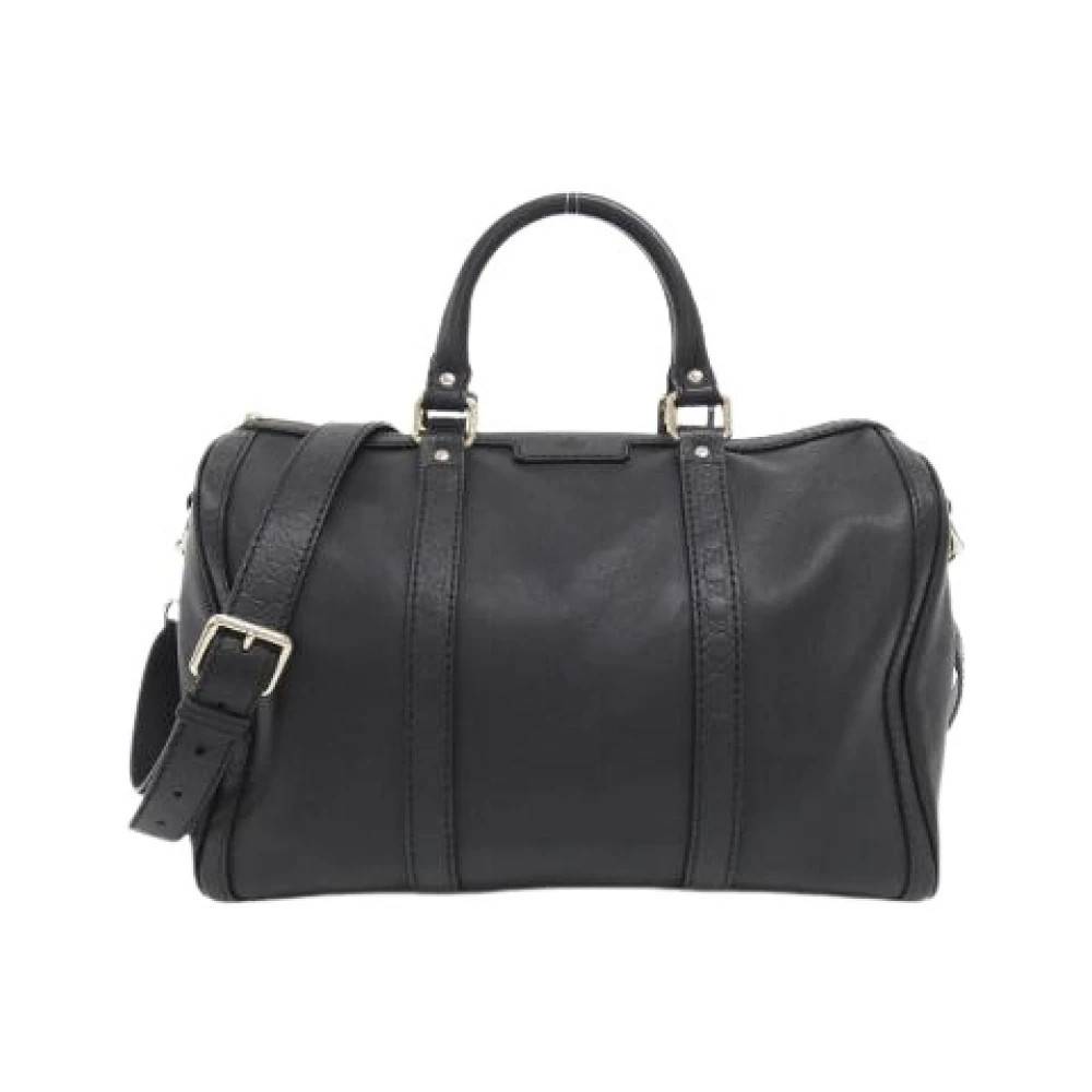 Gucci Vintage Pre-owned Micro Guccissima Leather Boston Bag - Vintage - unisex - Sort - ONE SIZE - Uld