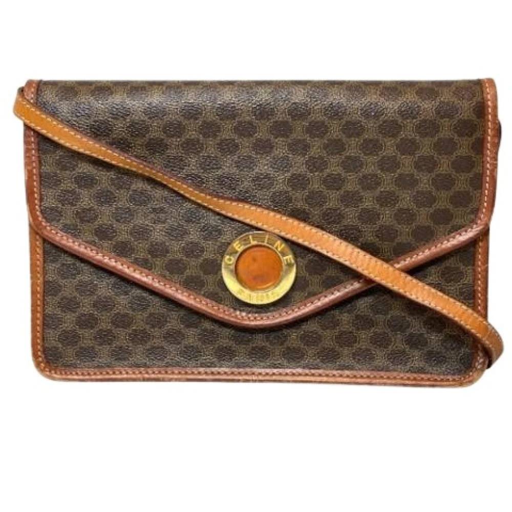 Celine Vintage Pre-owned Vintage Skuldertaske - Vintage - Dame - Brun - ONE SIZE - Uld