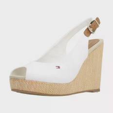 Tommy Hilfiger, Skor, Dam, 41 EU, Elena Sling Back Wedges - white (41 EU)