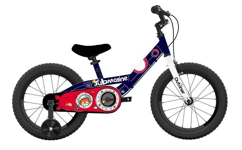 Børnecykel 12" - Submarine design - drengecykel