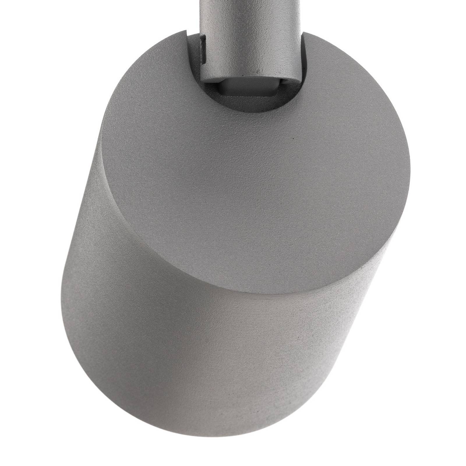 Ivela LED-skinnespot Perfetto Puro, 3-faset sølv 940 Puro, Aluminium/grå/zink, Gangområde, Aluminium, Moderne