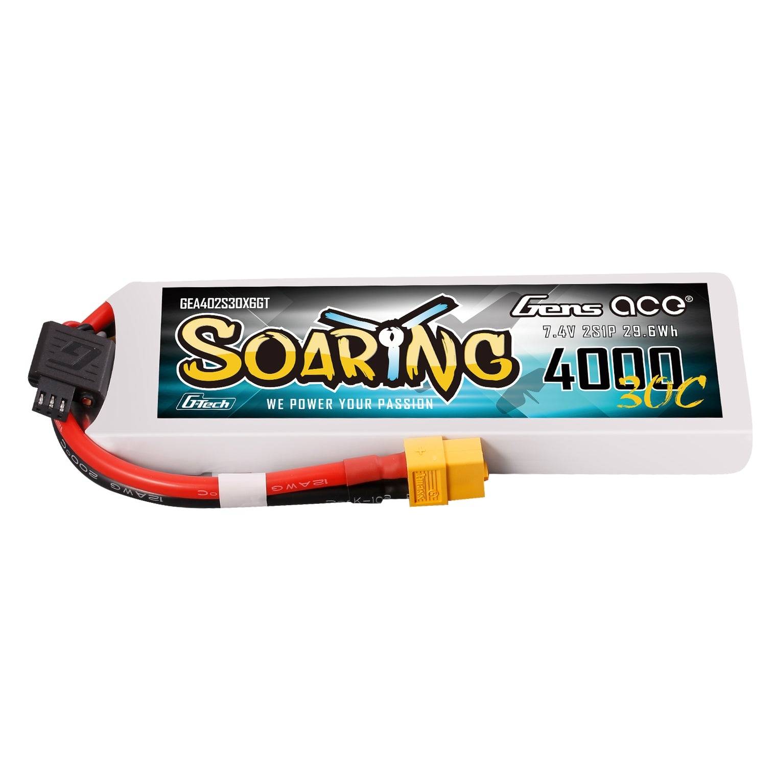 Gens 2s 4000mAh - 30C - Gens Ace Soaring G-Tech XT60