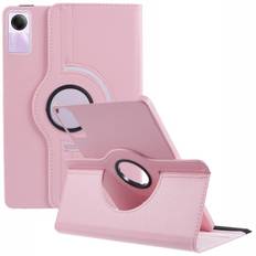 SKALO Xiaomi Redmi Pad SE 360 Litchi Flip Cover - Pink - pink