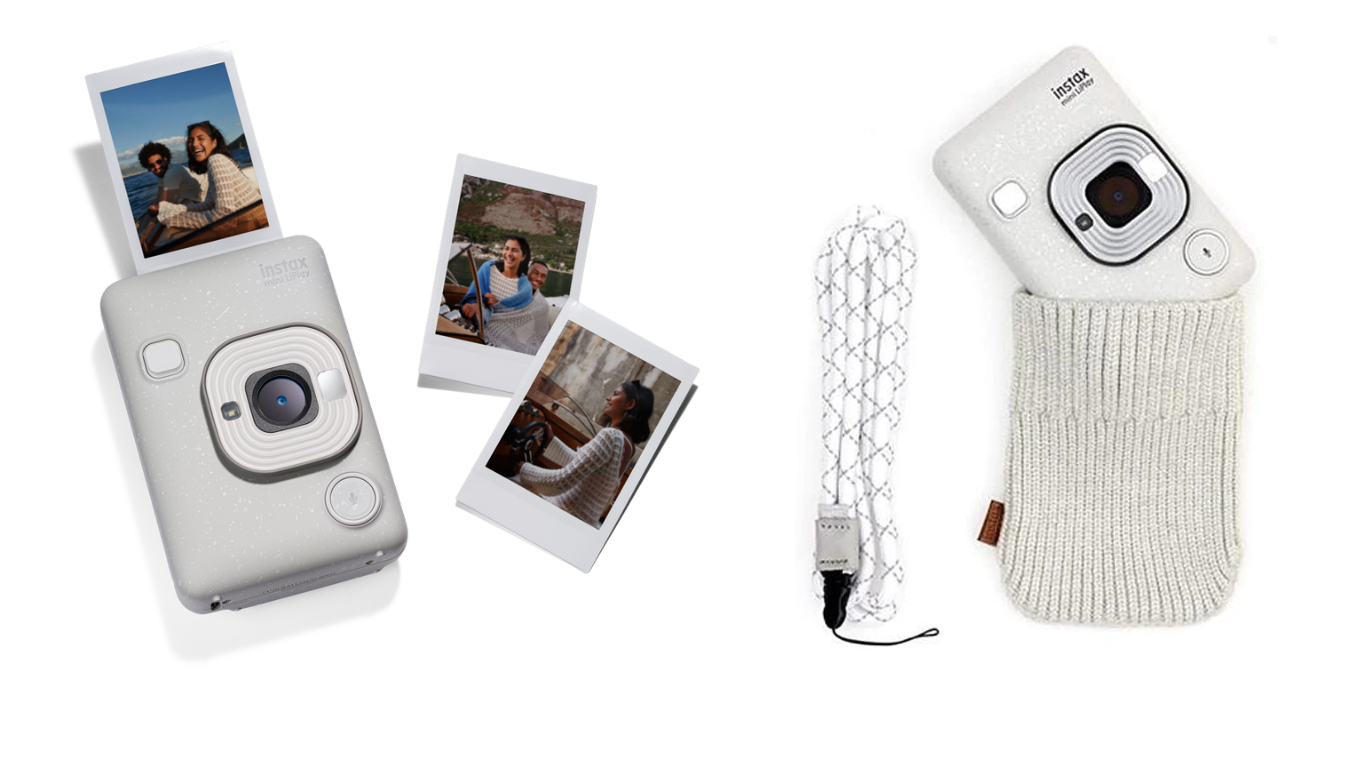 Fuji - Instax Mini LiPlay and Liplay Accessory Kit BUNDLE White - Fri fragt og klar til levering - Prismatch