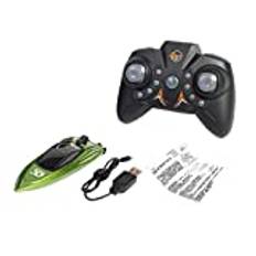 PAPABA Trådlös RC-båt Anti-interference 2.4G RC Speedboat Toy Kids Hovercraft Toy Model Toys Waterproof Grön