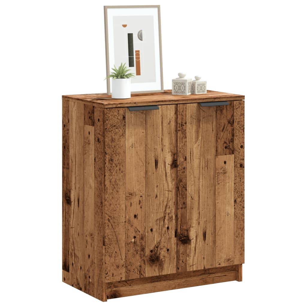 vidaXL skoreol 59x35x70 cm konstrueret træ gammelt træ-look