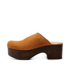 Dixie clog ruskind - TAN - 38