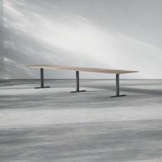 Konferensbord Modul, Storlek 420 cm, Färg Valnöt, Ben Svart