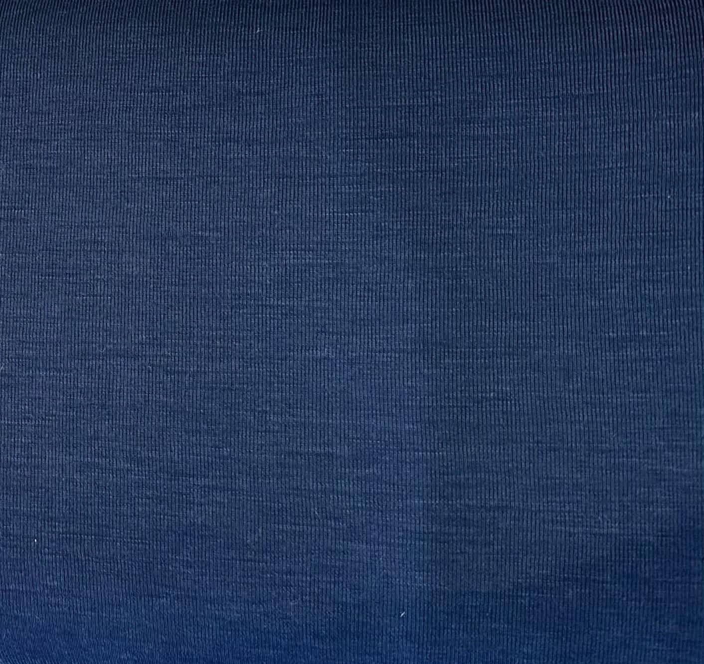 Uldjersey i 100% Merinould, Mørkeblå
