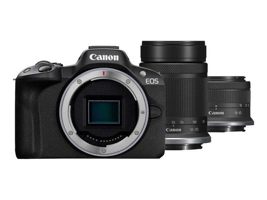 EOS R50 + RF-S 18-45mm f/4,5-6,3 IS STM + RF-S 55-210mm f/5-7,1 IS STM