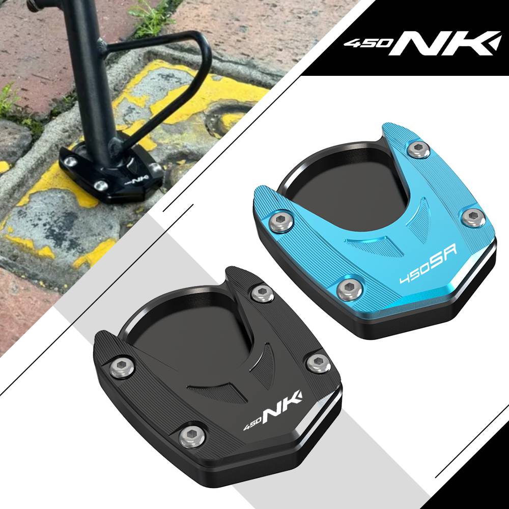 2023 2024 2025 Motorcycle Side Stand Enlarger Kickstand Extension Foot Pads FOR CFMOTO CF MOTO 450NK 450SR 450SS 450SRS 450CLC